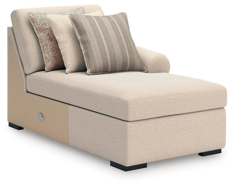 LadyMae Twill Right-Arm Facing Corner Chaise - 5940417