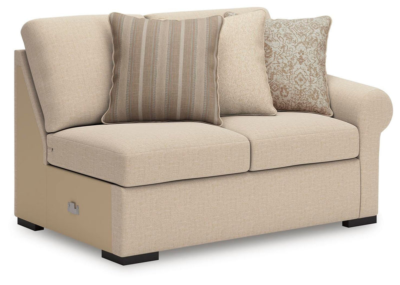 LadyMae Twill Right-Arm Facing Loveseat - 5940456