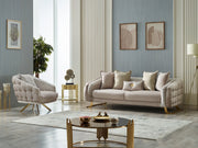 Laguna 35" Wide Tufted Armchair - Accent Chairs