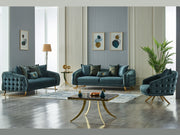 Laguna 35" Wide Tufted Armchair - Accent Chairs