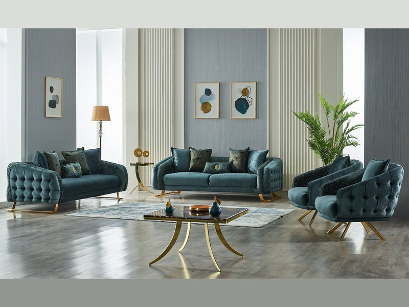 Laguna 35" Wide Tufted Armchair - Accent Chairs