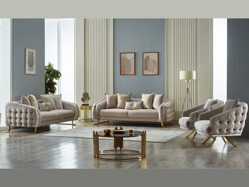 Laguna 35" Wide Tufted Armchair - Accent Chairs