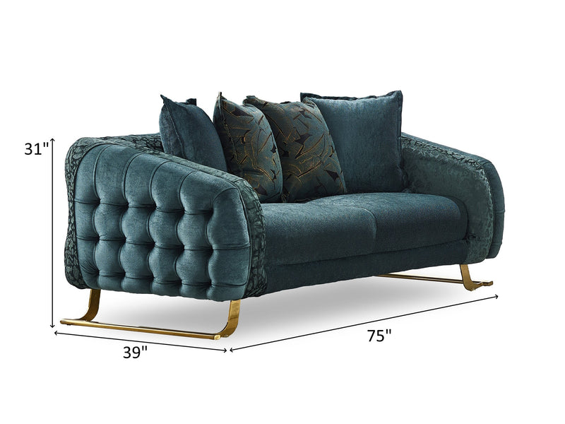 Laguna 75" Wide Tufted Loveseat - Loveseat