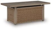 Laguna Heights Beige Outdoor Fire Pit Table - PCP790-773