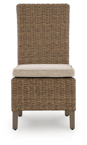 Laguna Heights Outdoor Dining Table and 4 Chairs and Bench in Beige - PKG024602