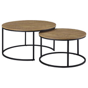 Lainey 2-piece Round Nesting Coffee Table Mango - 736030