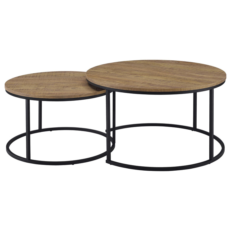 Lainey 2-piece Round Nesting Coffee Table Mango - 736030