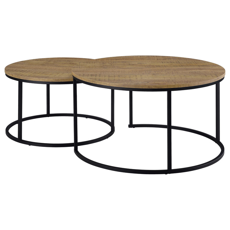 Lainey 2-piece Round Nesting Coffee Table Mango - 736030