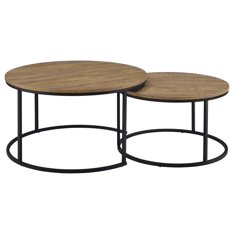 Lainey 2-piece Round Nesting Coffee Table Mango - 736030