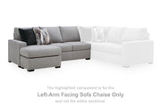 Lakepoint Nickel Left-Arm Facing Sofa Chaise - 6680402