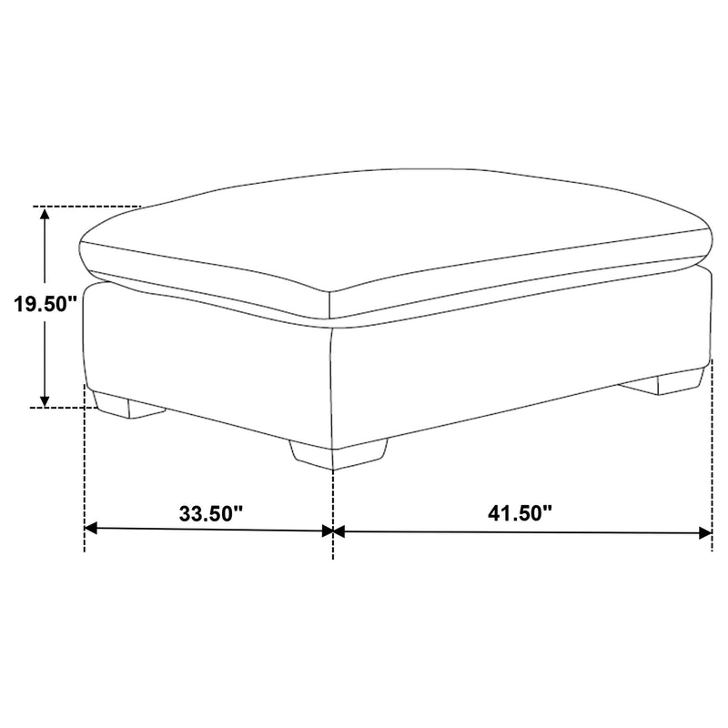 Lakeview 6-piece Upholstered Modular Sectional Sofa Ivory - 551461-SETA