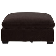 Lakeview Rectangular Upholstered Ottoman Dark Chocolate - 551466