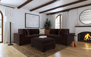 Lakeview Rectangular Upholstered Ottoman Dark Chocolate - 551466