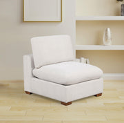 Lakeview Upholstered Armless Chair Ivory - 551461