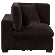 Lakeview Upholstered Corner Chair Dark Chocolate - 551465