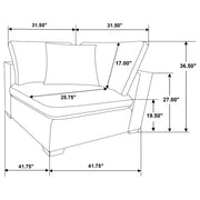 Lakeview Upholstered Corner Chair Ivory - 551462