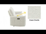Lalisa Power Motion Loveseat w/USB Port - LV04781