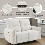 Lalisa Power Motion Loveseat w/USB Port - LV04781
