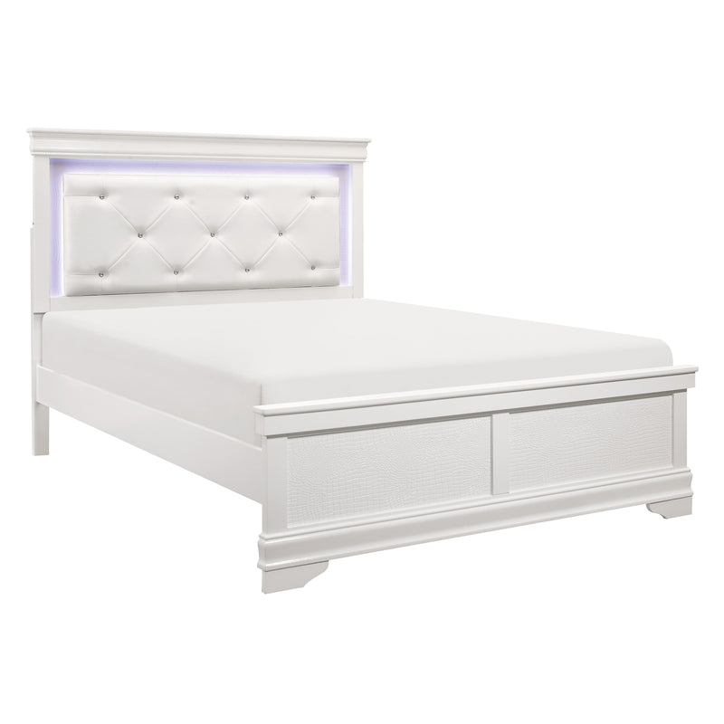 Lana White LED Upholstered Panel Bedroom Set - DMV FurnitureBedroom Set