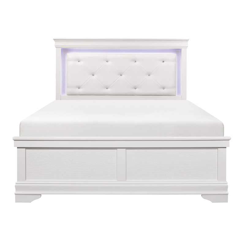 Lana White LED Upholstered Panel Bedroom Set - DMV FurnitureBedroom Set