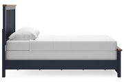 Landocken Brown/Blue Queen Panel Bed - DMV FurnitureQueen Bed