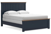 Landocken Brown/Blue Queen Panel Bed - DMV FurnitureQueen Bed