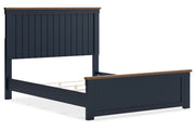 Landocken Brown/Blue Queen Panel Bed - DMV FurnitureQueen Bed