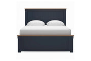 Landocken Brown/Blue Queen Panel Bed - DMV FurnitureQueen Bed