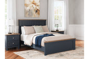 Landocken Brown/Blue Queen Panel Bed - DMV FurnitureQueen Bed