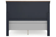 Landocken Brown/Blue Queen Panel Bed - DMV FurnitureQueen Bed