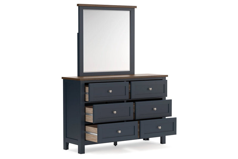 Landocken Brown/Blue Youth Panel Bedroom Set - DMV FurnitureYouth Bedroom Set