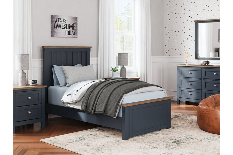 Landocken Brown/Blue Youth Panel Bedroom Set - DMV FurnitureYouth Bedroom Set
