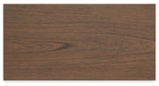 Landocken Twin Panel Bed with Mirrored Dresser, Chest and Nightstand in Brown/Blue - PKG020325