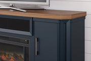 Landocken Two - tone 83" TV Stand with Electric Fireplace - DMV FurnitureTV Stand