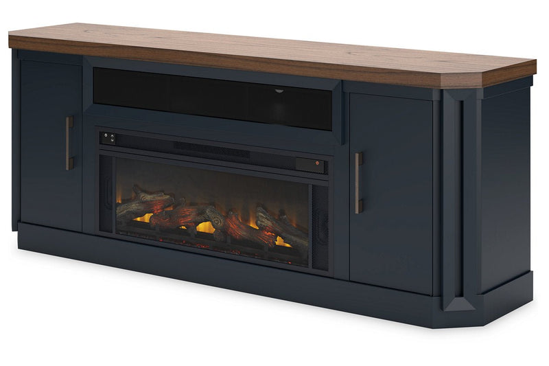 Landocken Two - tone 83" TV Stand with Electric Fireplace - DMV FurnitureTV Stand