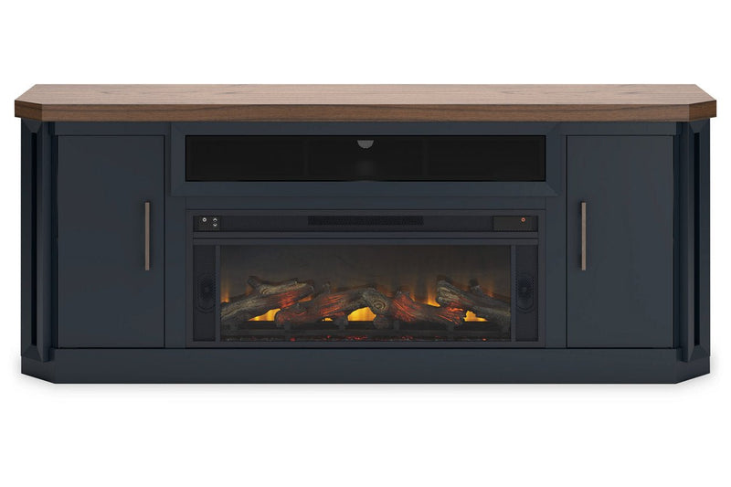 Landocken Two - tone 83" TV Stand with Electric Fireplace - DMV FurnitureTV Stand