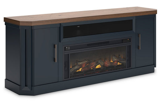 Landocken Two - tone 83" TV Stand with Electric Fireplace - DMV FurnitureTV Stand