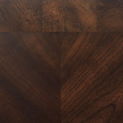 Laney 1-shelf Glass Top Square End Table Deep Merlot - 702447