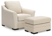 Lango Jute Chair and Ottoman from Ashley - DMV Furniture