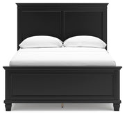 Lanolee Black Full Panel Bed and Chest - B687B12