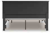 Lanolee Black King Panel Storage Bed - B687B19