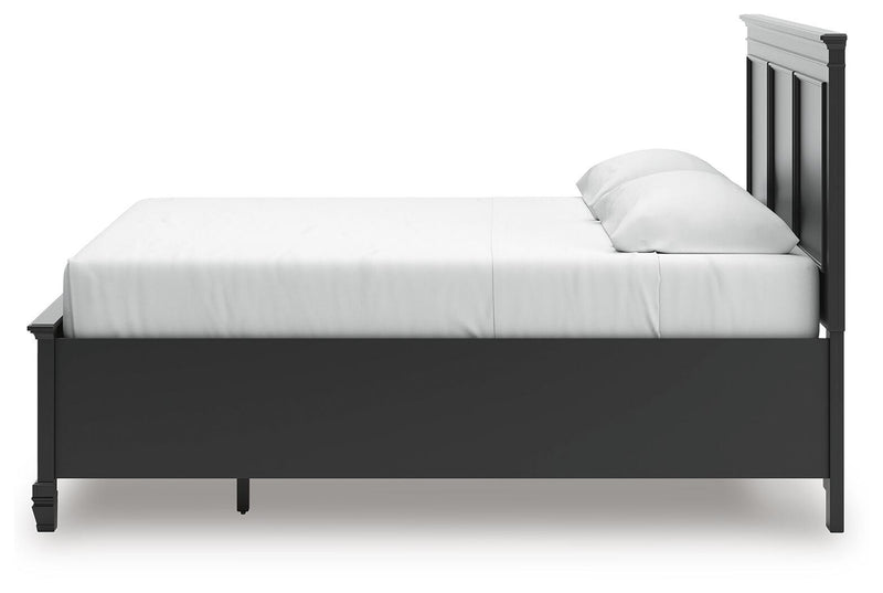 Lanolee Black King Panel Storage Bed - B687B19
