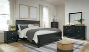 Lanolee Black Panel Bedroom Set - DMV FurnitureBedroom Set