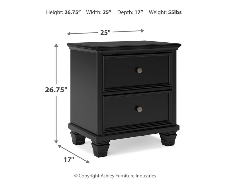 Lanolee Black Panel Bedroom Set - DMV FurnitureBedroom Set