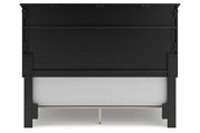 Lanolee Black Queen Panel Bed - DMV FurnitureQueen Bed