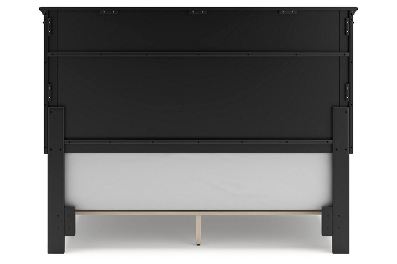 Lanolee Black Queen Panel Bed - DMV FurnitureQueen Bed