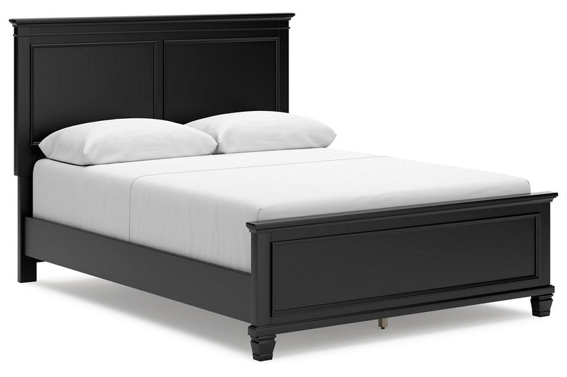 Lanolee Black Queen Panel Bed - DMV FurnitureQueen Bed