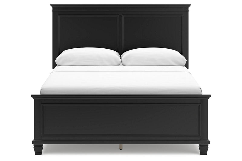 Lanolee Black Queen Panel Bed - DMV FurnitureQueen Bed