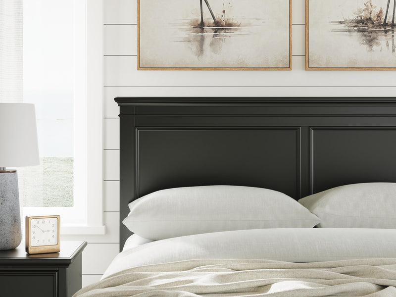 Lanolee Black Queen Panel Storage Bed - B687B17