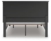 Lanolee Black Queen Panel Storage Bed - B687B17